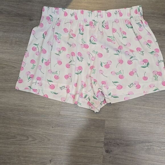 Juicy Couture 2-PK Cherry Print & Rhinestone Signature Logo Lounge Shorts - Picture 4 of 7